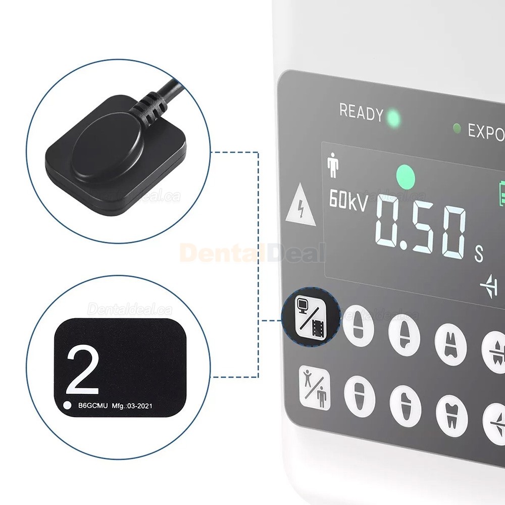RAY-221 High Frequency Digital Handheld Dental X-ray Machine Portable Xray Imaging Unit